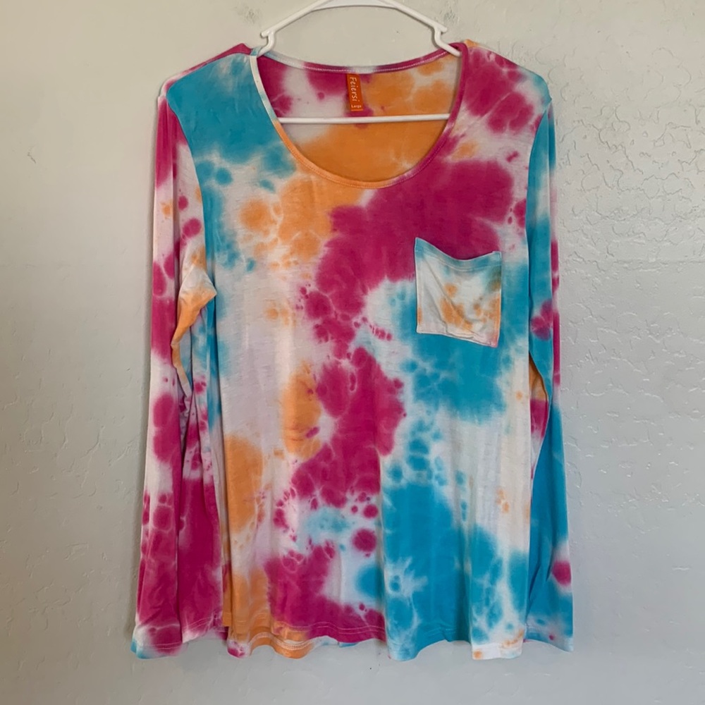 Feiersi Long Sleeve Tye Dye Shirt